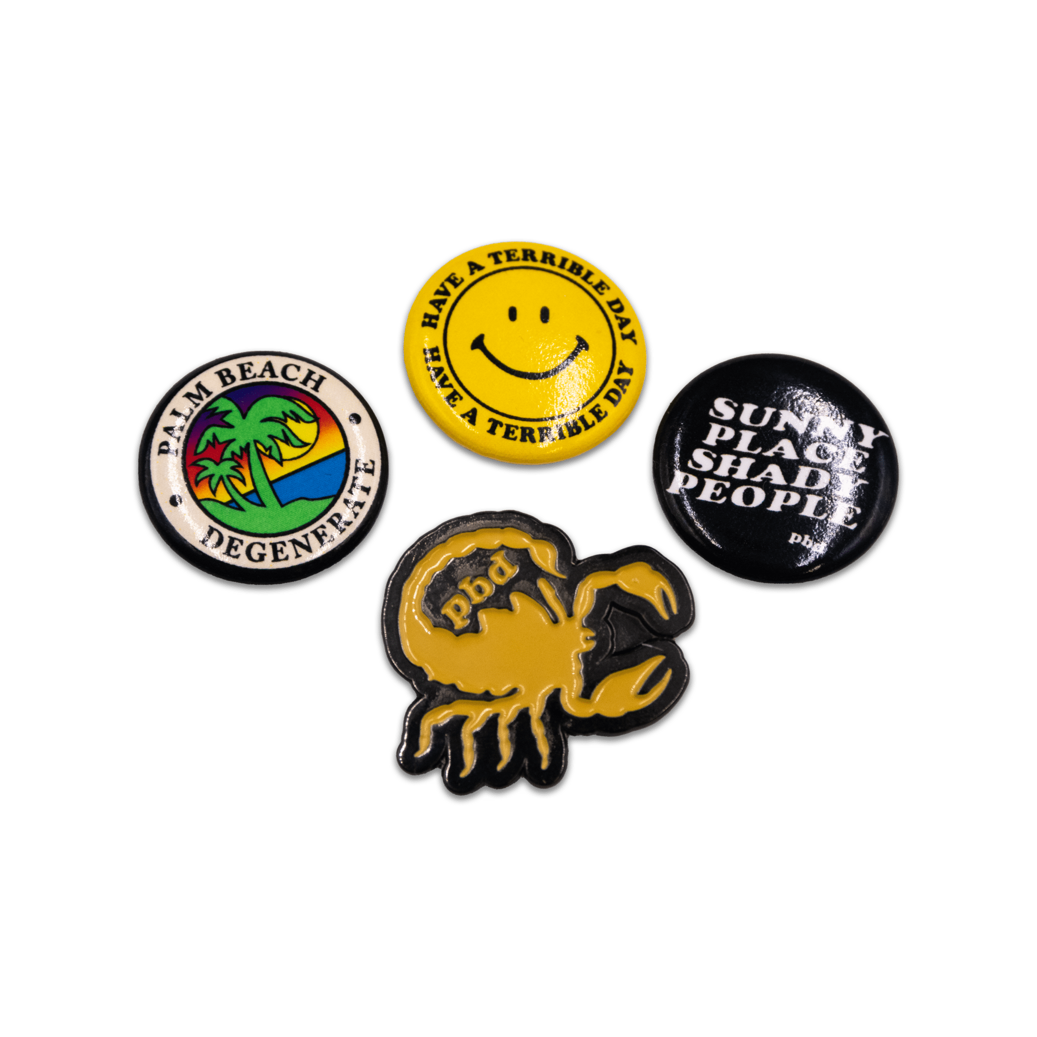 PBD Button/Pin Pack - PALM BEACH DEGENERATE™